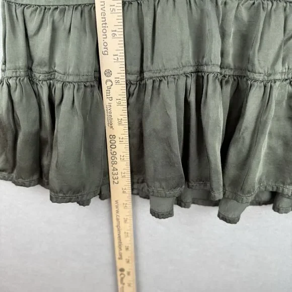 Maeve Anthropologie Women's Forest Green Louisa Tiered Top Size Small - Picture 4 of 7